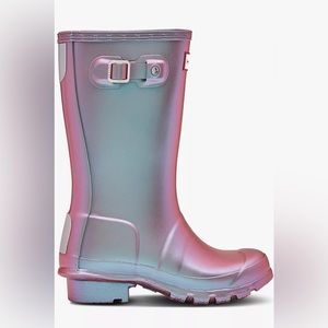 Hunter rain boots — discontinued girls Nebula color Element